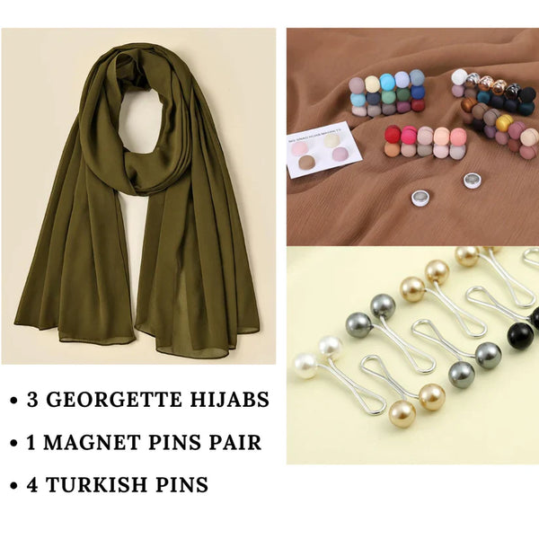 GEORGETTE HIJABS BOX - EVERY DAYS SOLID